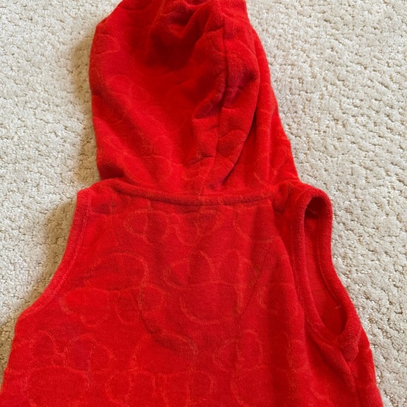 Disney Red Hooded Kids Swim Coverup Minnie Mouse - Picture 8 of 8